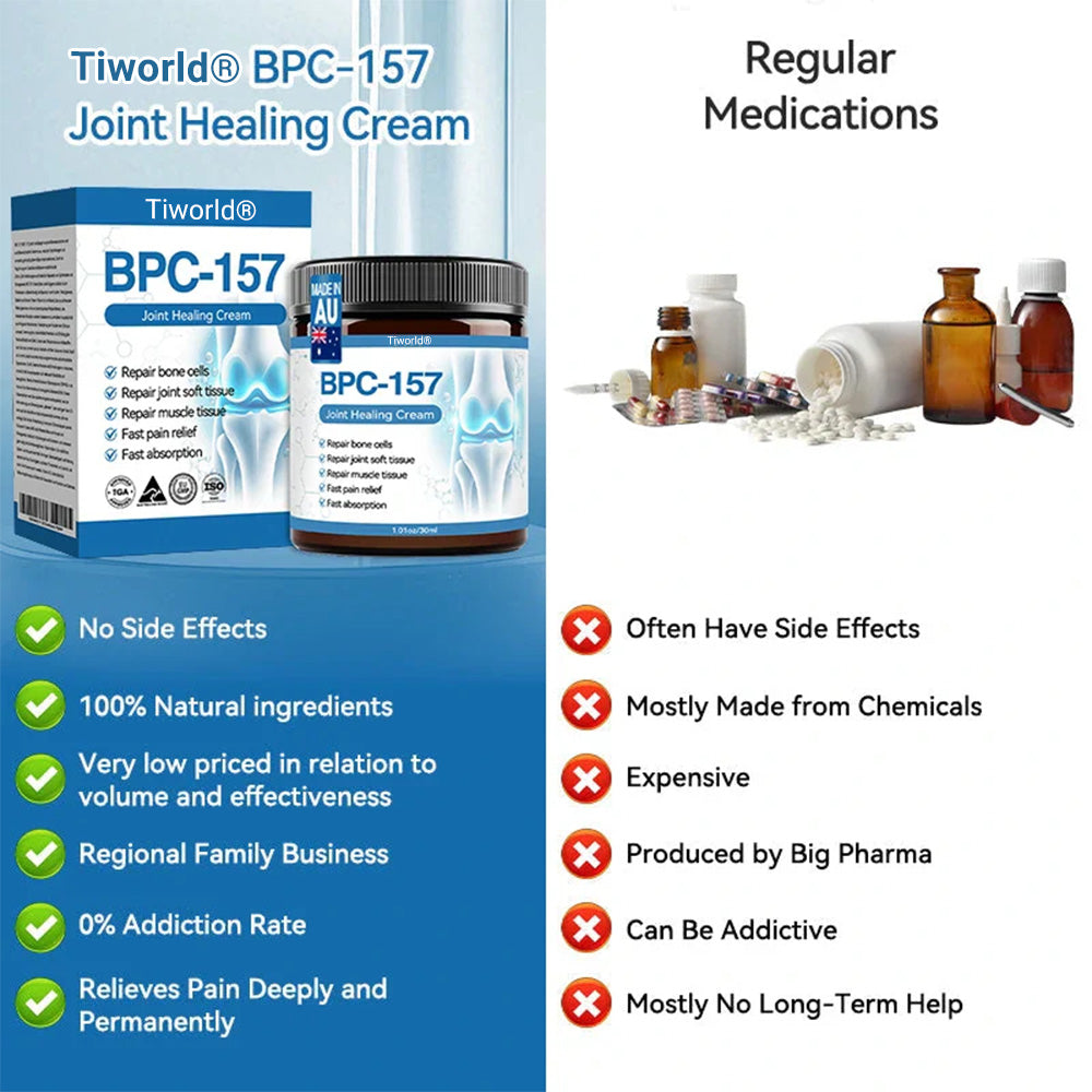 Tiworld® BPC-157 Joint Healing Cream🦴Treats Arthritis, Neuropathy, Rheumatism, Sports Injuries & More🏆