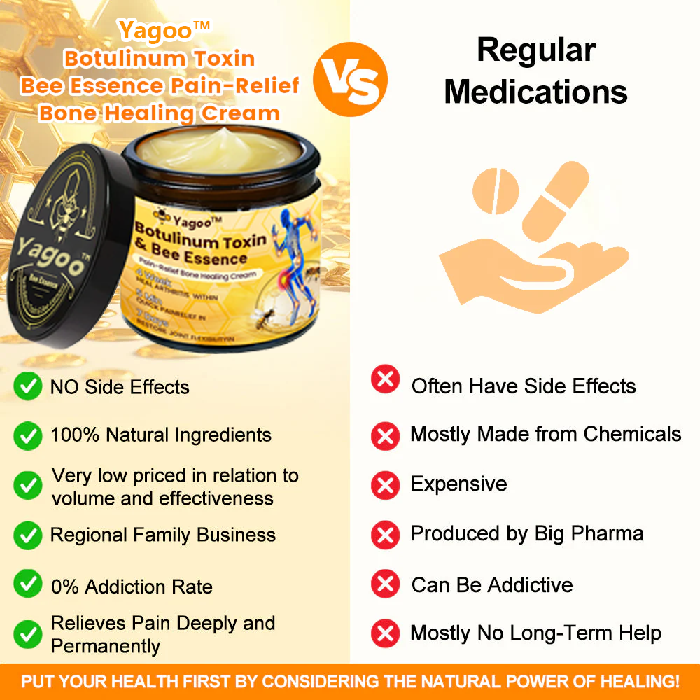 (🔥LAST DAY SALE - 80% OFF) 🐝Yagoo™ Botulinum & Bee Essence Pain Relief Bone Healing Cream