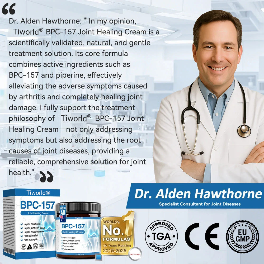 Tiworld® BPC-157 Joint Healing Cream🦴Treats Arthritis, Neuropathy, Rheumatism, Sports Injuries & More🏆