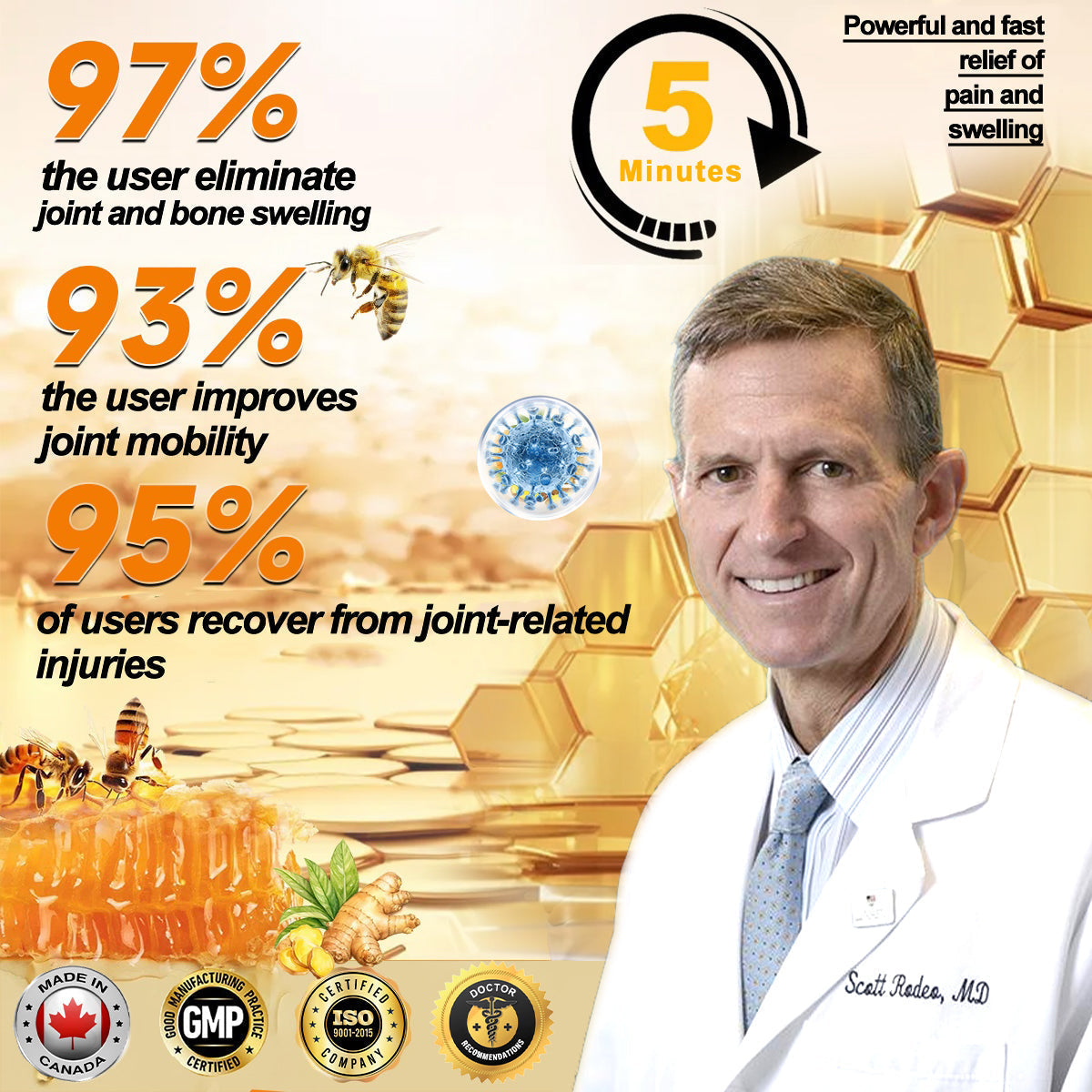 (🔥LAST DAY SALE - 80% OFF) 🐝Yagoo™ Botulinum & Bee Essence Pain Relief Bone Healing Cream