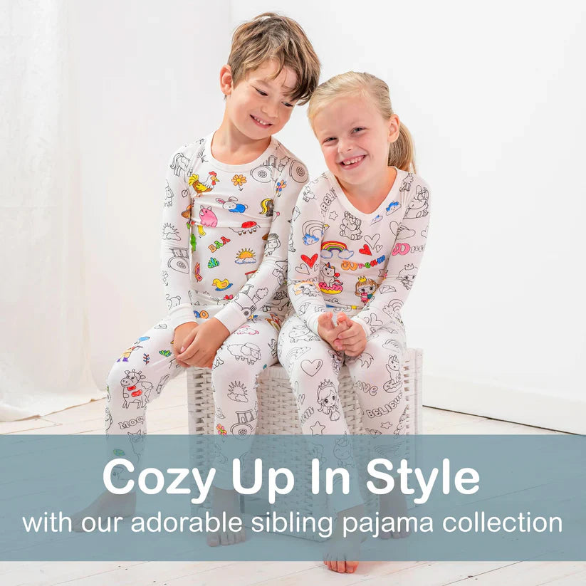 🖌️🎨Kids Coloring Pajamas Set