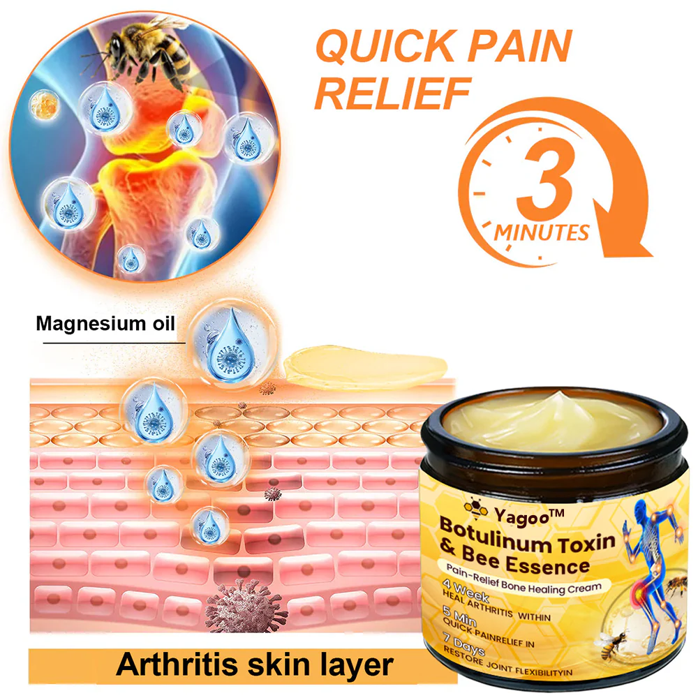 (🔥LAST DAY SALE - 80% OFF) 🐝Yagoo™ Botulinum & Bee Essence Pain Relief Bone Healing Cream