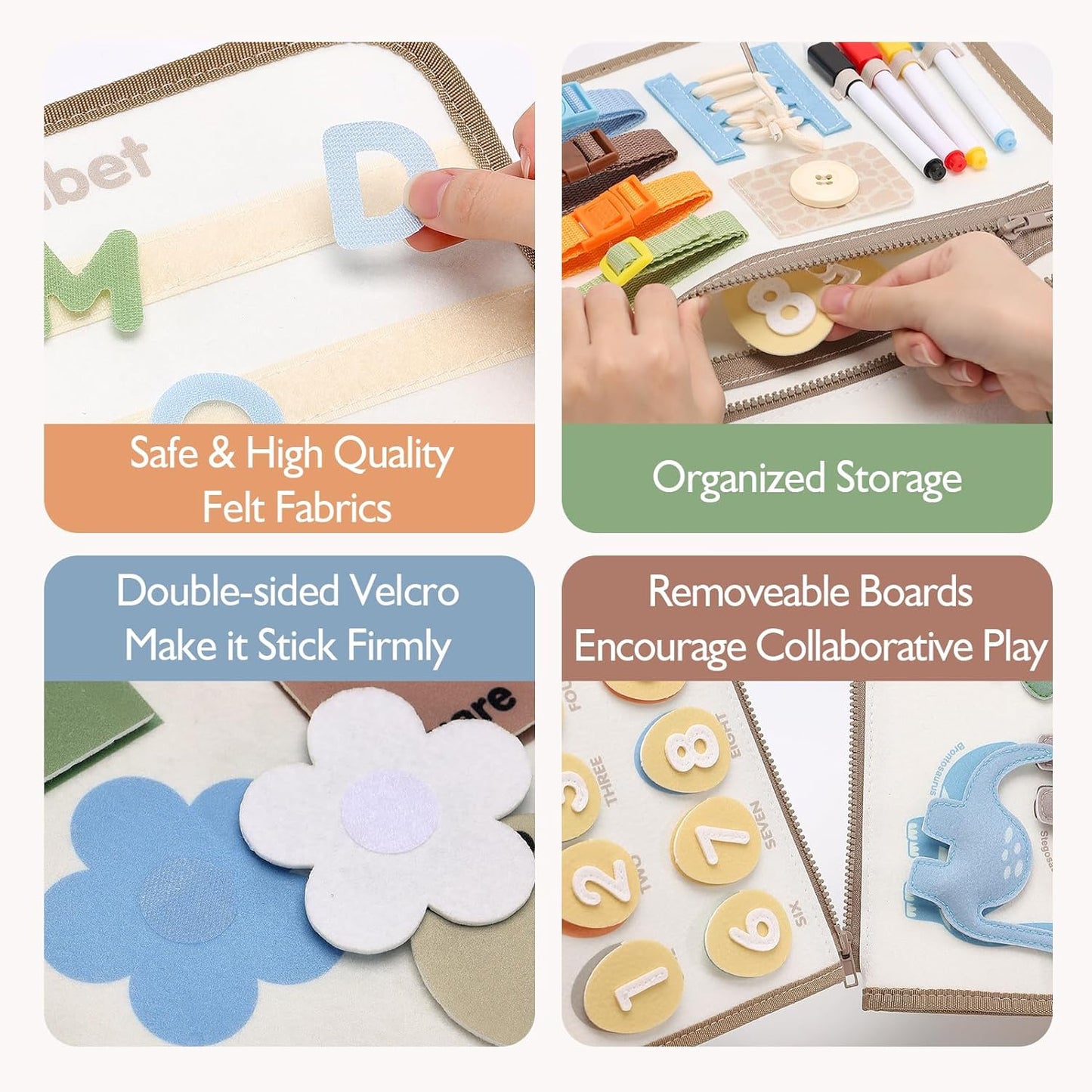 Montessori Toys for 3+ Year Old Preschool Educational Learning Activities Toddler Travel Toys