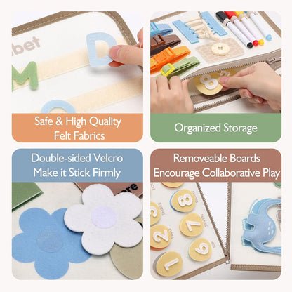 Montessori Toys for 3+ Year Old Preschool Educational Learning Activities Toddler Travel Toys