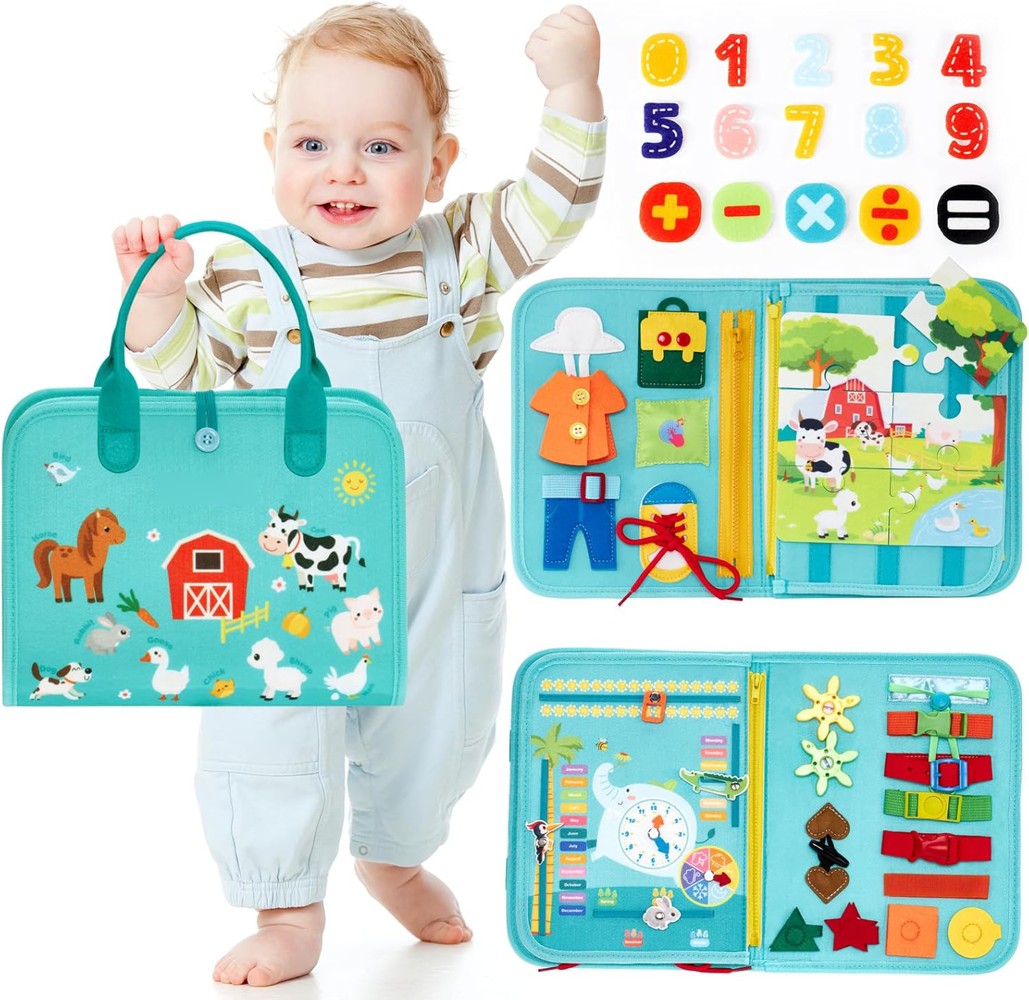 Montessori Toys for 3+ Year Old Preschool Educational Learning Activities Toddler Travel Toys