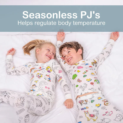 🖌️🎨Kids Coloring Pajamas Set