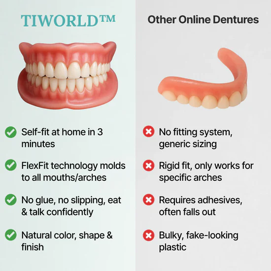 “Tiworld™ Custom-Fit Dentures in 5 Minutes – 70% OFF Today!”